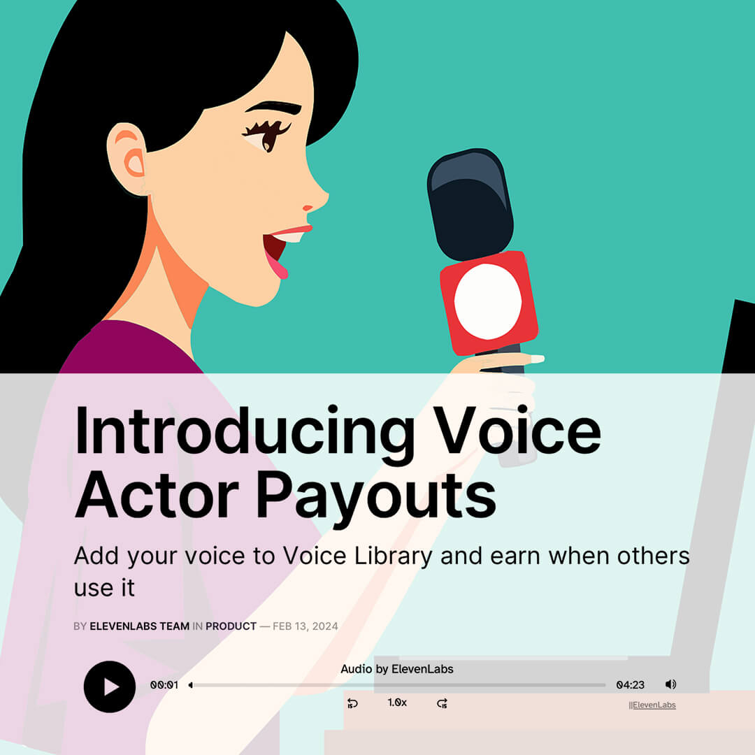 Voice Payouts - Mit seiner Stimme und KI Geld verdienen.